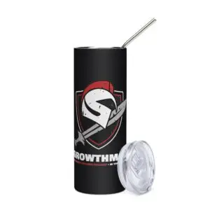 Stainless Steel Tumbler with Growth Mode Logo