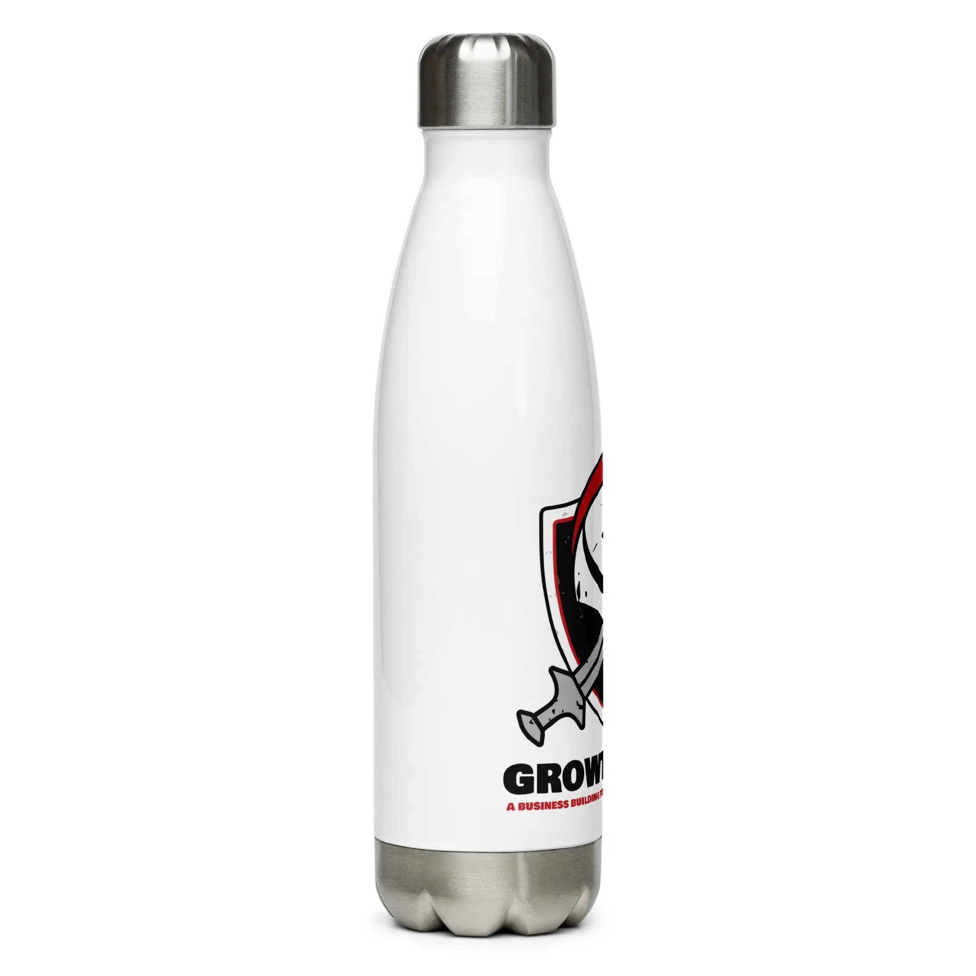 Stainless Steel Water Bottle with Growth Mode Logo - Image 2